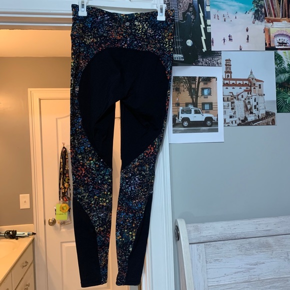 Floral Lulu Lemon Leggings - Picture 2 of 3